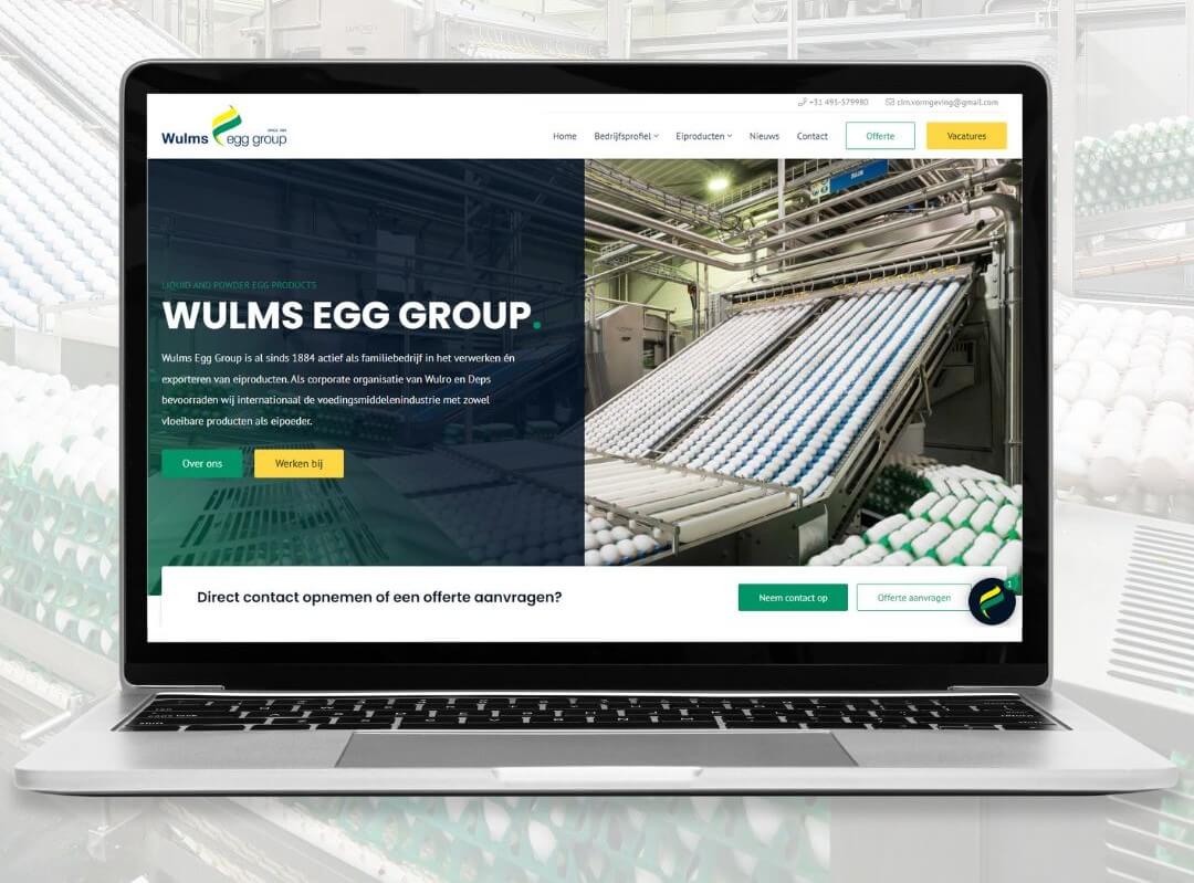 Neue Website Wulms Egg Group